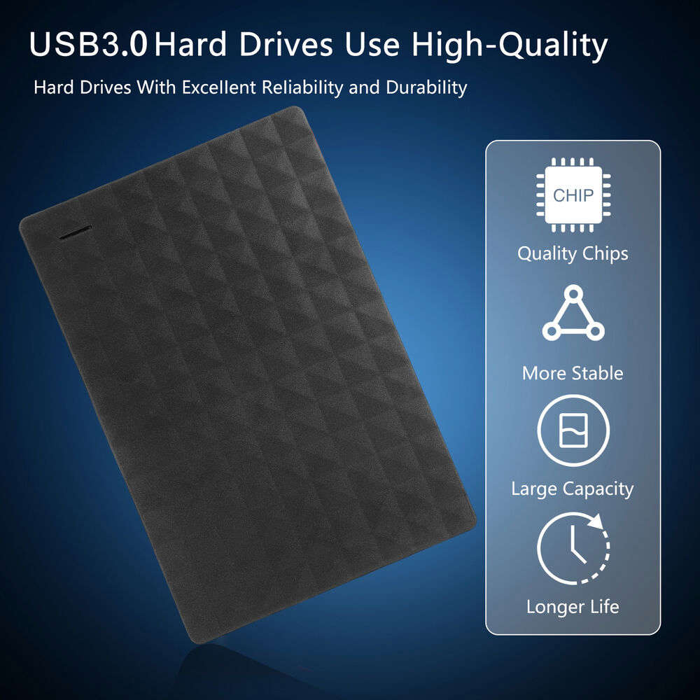 Portable USB 3.0 External Hard Drive with Large-capacity Storage