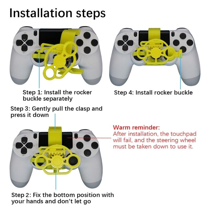 Mini Steering Wheel Auxiliary Controller for Enhanced Gaming Experience