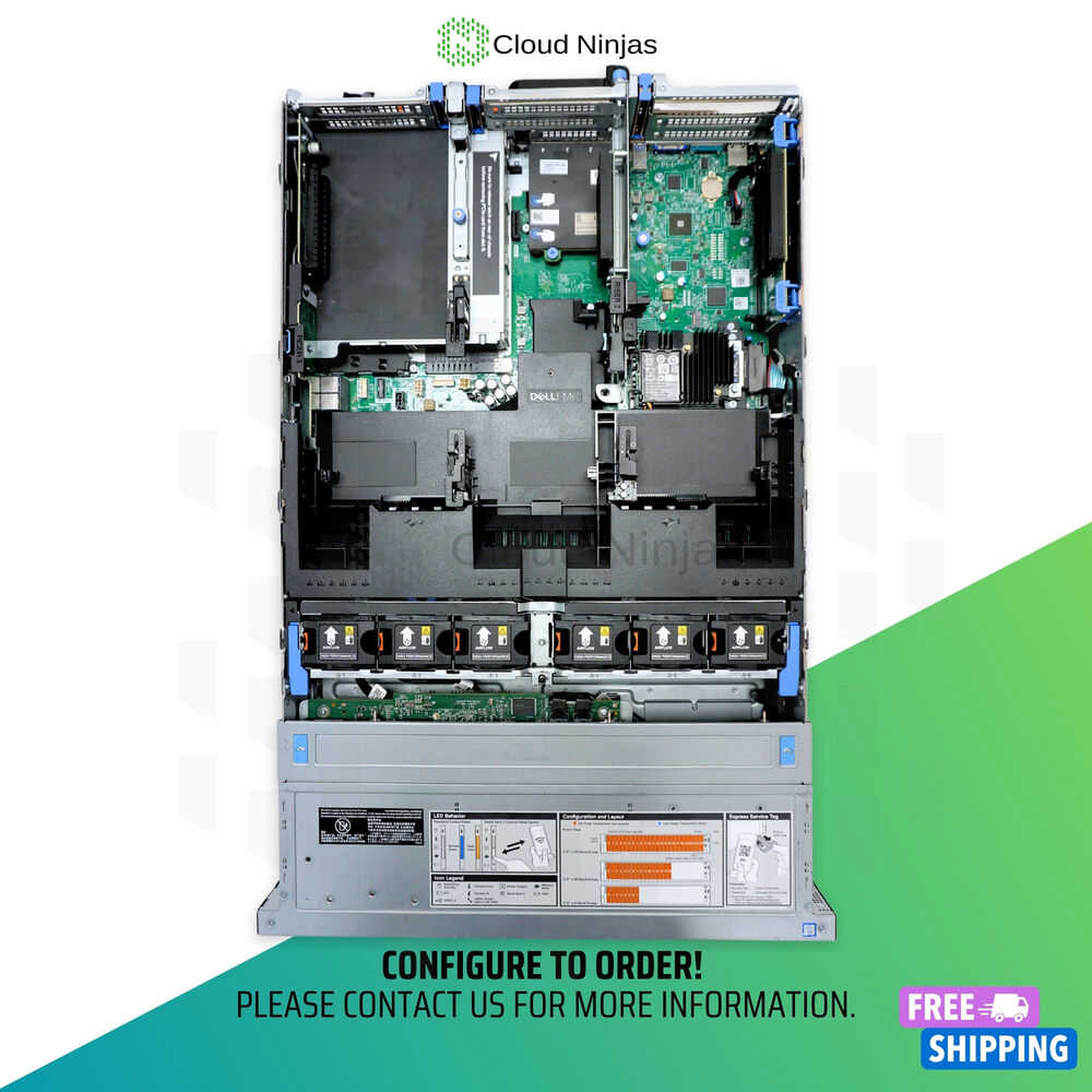 Dell PowerEdge R740 16 Bay Server with 2x Xeon Silver 4215 8 Core, H730, RJ45, DDR4, CTO