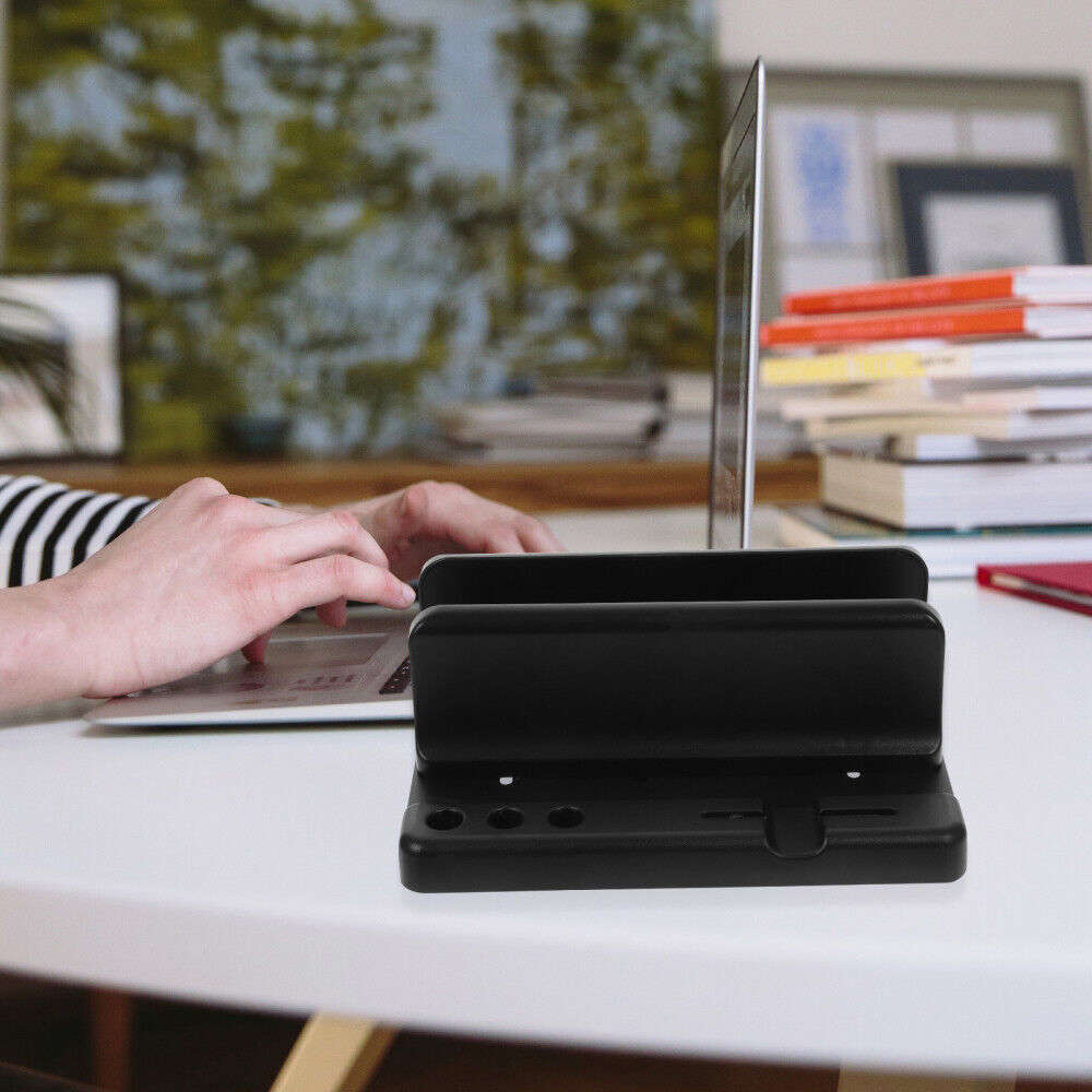 Vertical Laptop Stand Holder for Women's Workspace