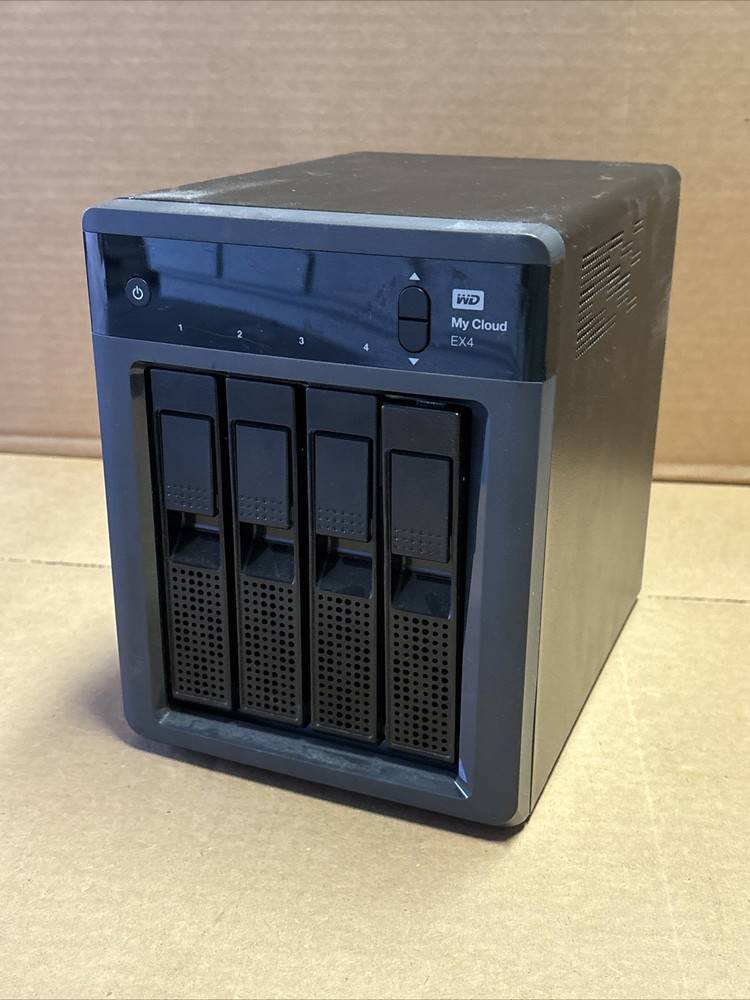WD My Cloud EX4 4-Bay Network Attached Storage NAS with Power Adapter
