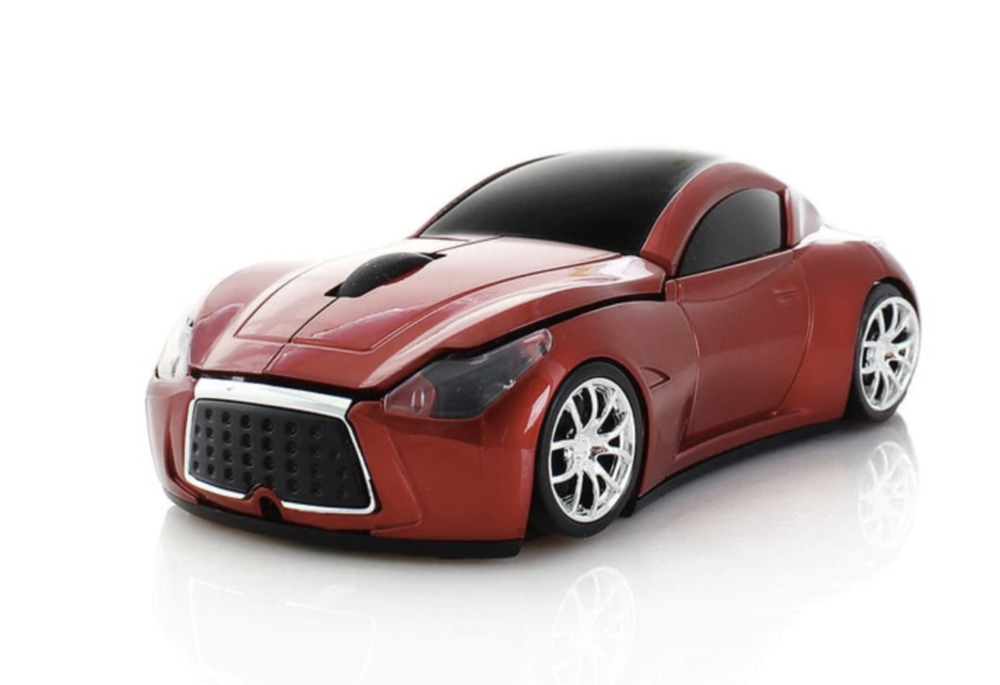 Optical Sports Car LED Headlights Wireless Mouse