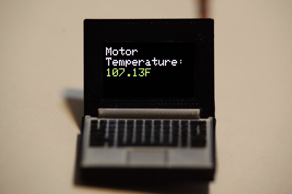 1/10 Scale RC Accessories Laptop with Real Telemetry Display