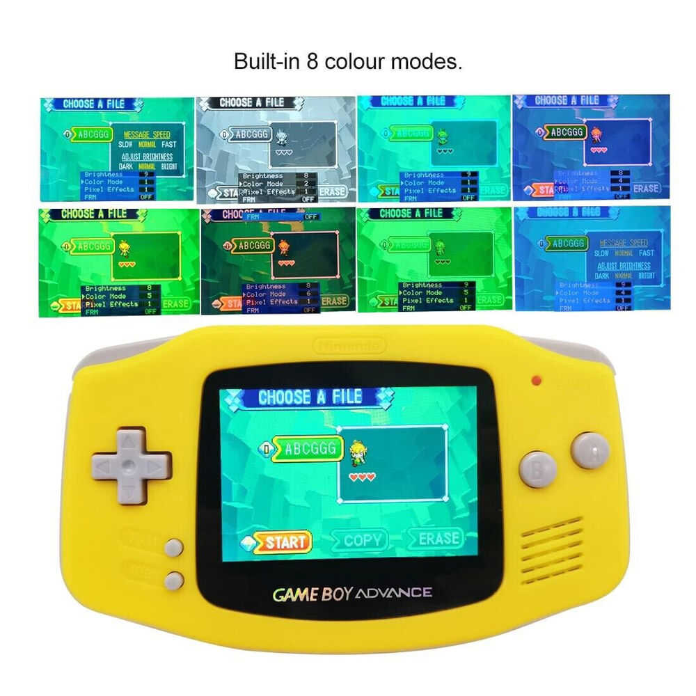 Nintendo Game Boy Advance Console with Backlit Screen IPS V5 GBA - Color Choice