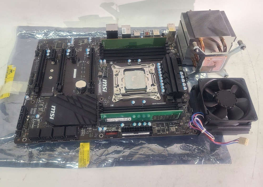 MSI X99A RAIDER X99 Motherboard with Intel Core i7-5820K CPU and 16GB RAM