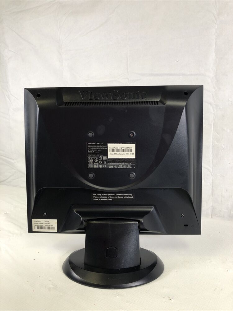 ViewSonic VA503b 17-inch LCD Flat Panel Monitor with VGA and Cords