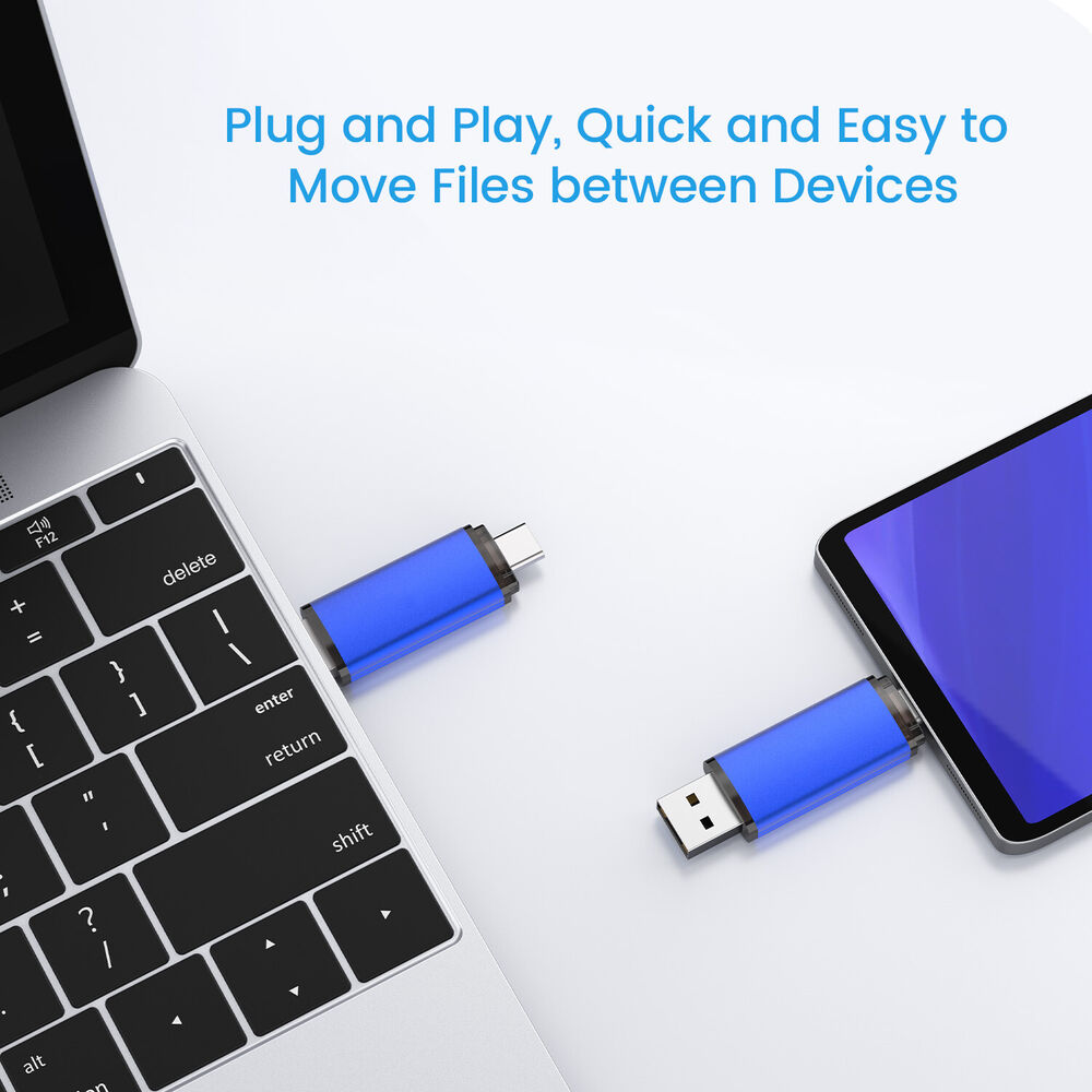 KOOTION 2-in-1 USB C Flash Drive with USB-A & USB-C 2.0 Dual Drive OTG Memory Stick