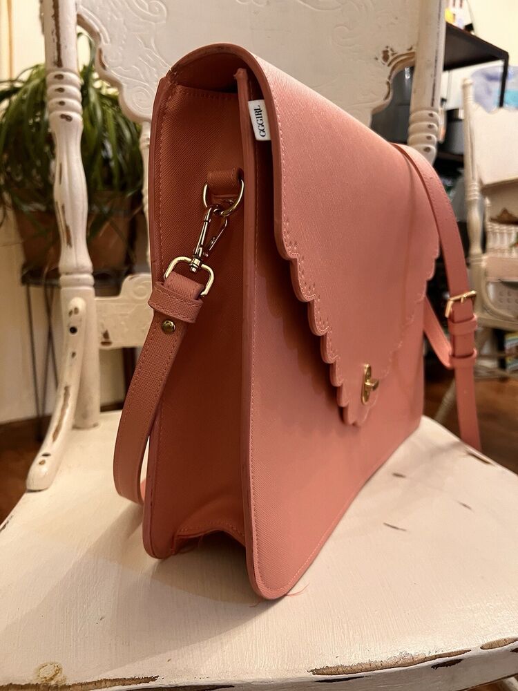 Go Getter Girl Laptop Bag Computer Harper Pink CrossBody Vegan Leather