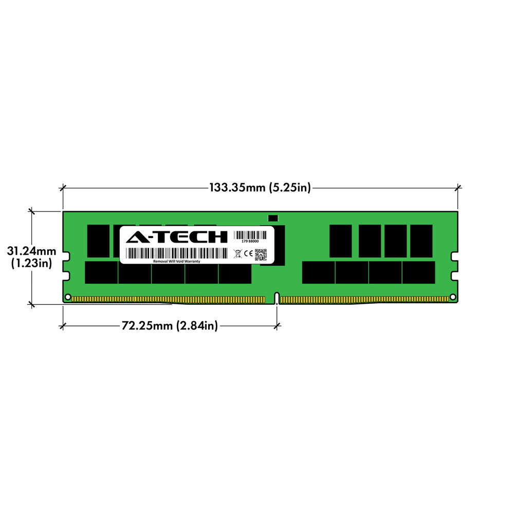 128GB 4x 32GB PC4-2933 RDIMM Dell PowerEdge FC640 R540 R740 R940 T640 Memory RAM