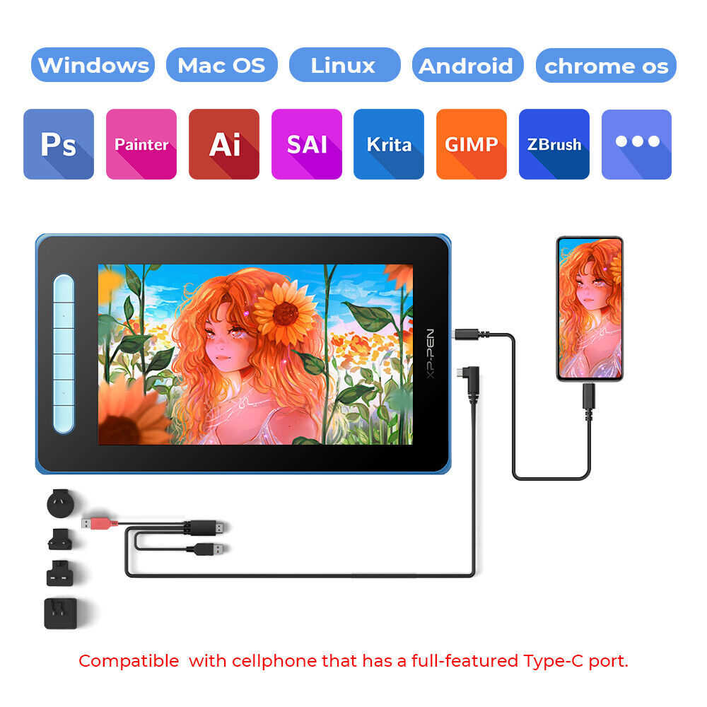 XP-Pen Artist 10 2nd Graphics Tablet with X3 Stylus