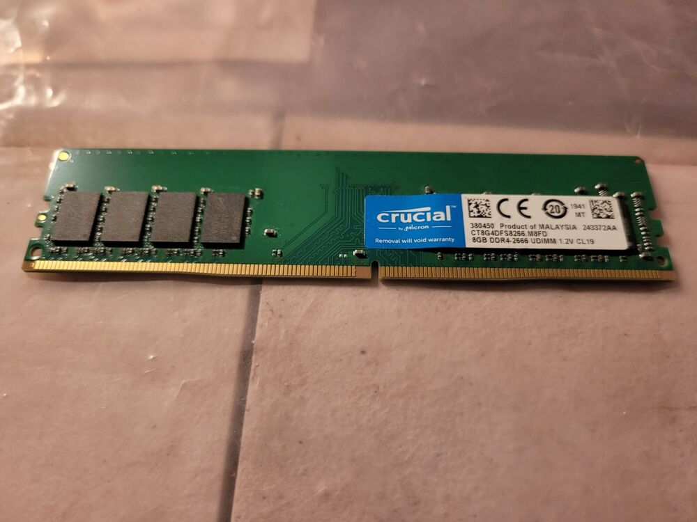 Crucial 8GB DDR4 2666MHz Desktop Memory RAM