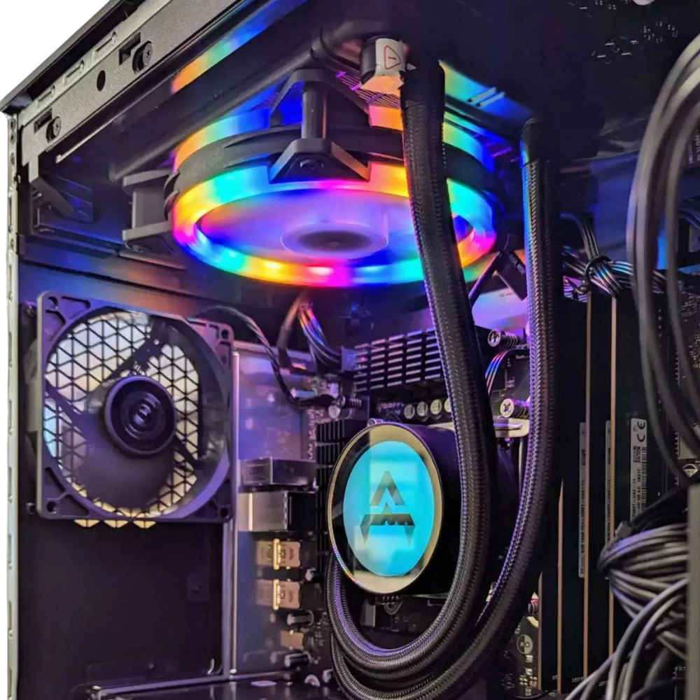Liquid Cooled RGB Gaming PC with i7 6700K, GTX 1070, 1TB SSD, 32GB RAM, WIFI, and WIN11