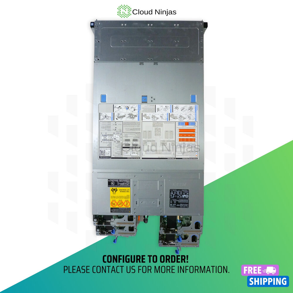 Dell PowerEdge C6400 12 Bay LFF Server with 4x C6420 Nodes and 4x Xeon Gold 6148 Processors
