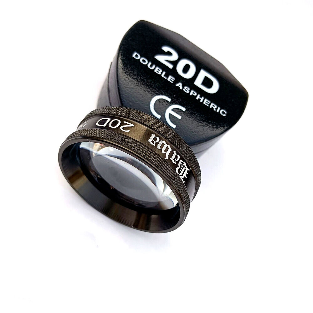 20D Double Aspheric Lens with Case for Ophthalmology and Optometry