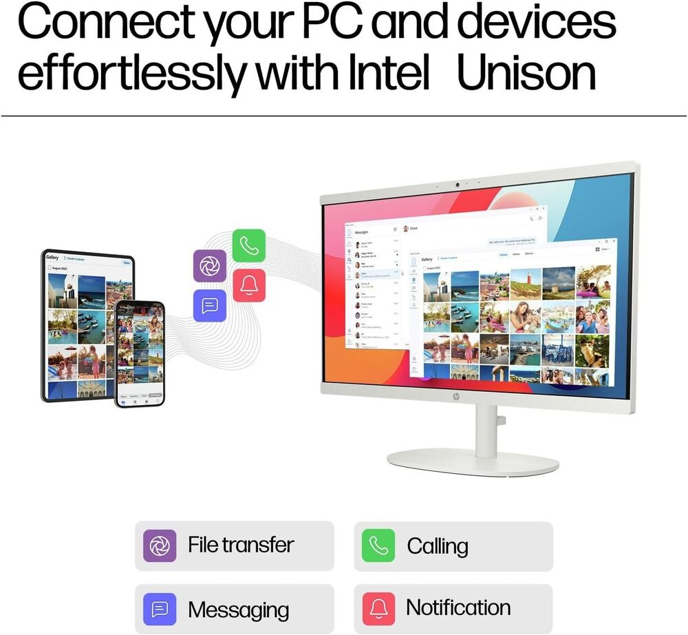 HP 22 All-In-One FHD Desktop with Intel J4025, Up to 32GB RAM & 2TB SSD, Windows 11 Pro + Office