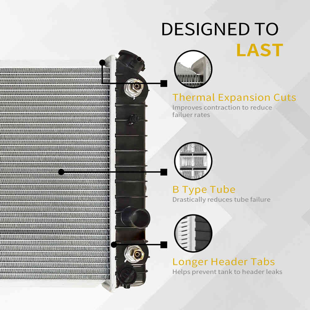 Aluminum Core Radiator for 2017-2021 Cadillac XT5 and XT6