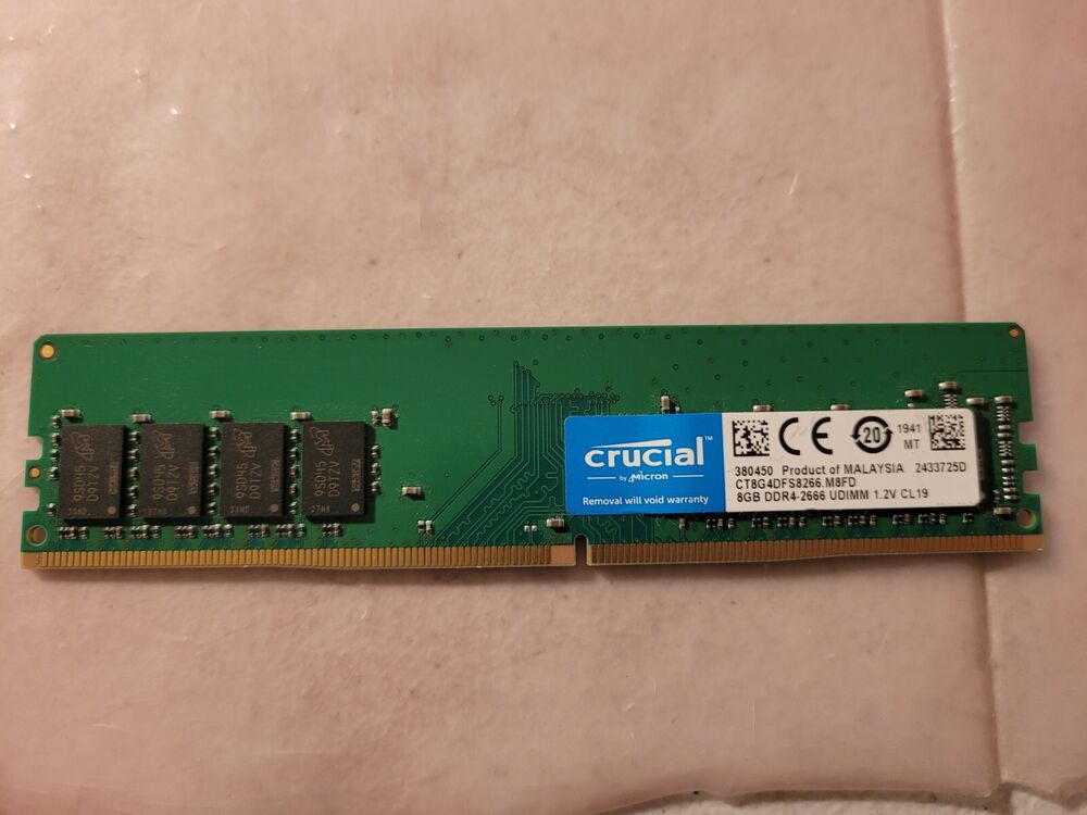 Crucial 8GB DDR4 2666MHz Desktop Memory RAM
