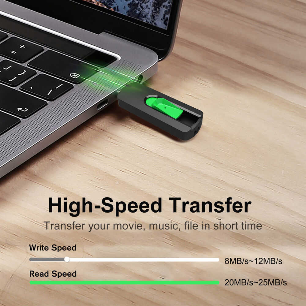 High-Capacity USB Flash Drive - 32GB, 64GB, 128GB Options for Data Storage