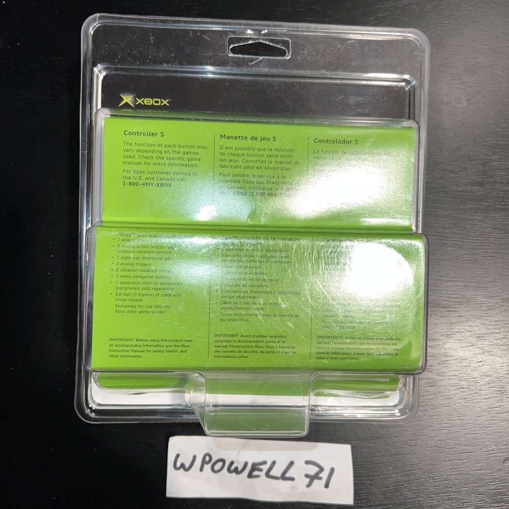 Microsoft Xbox 2003 S Type Controller - Genuine, New & Sealed