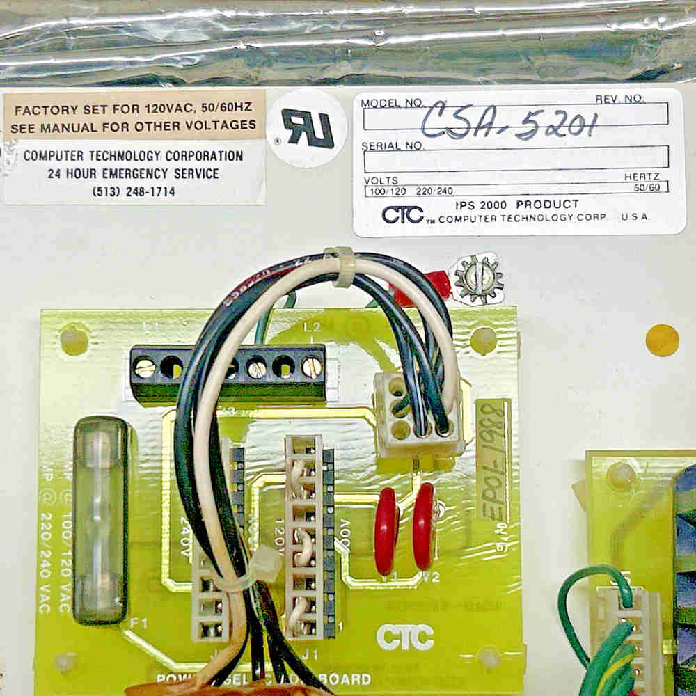 COMPUTER TECHNOLOGY CORP CSA-5201 Control Board Assembly - Brand New