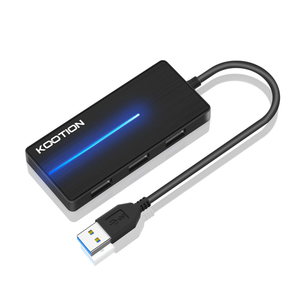 Ultra Slim 4-Port USB-A 3.0 Hub with TF/SD Card Reader