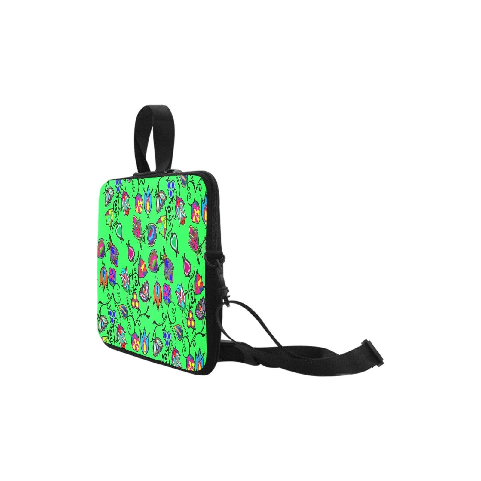 Indigenous Paisley Green Laptop Handbags