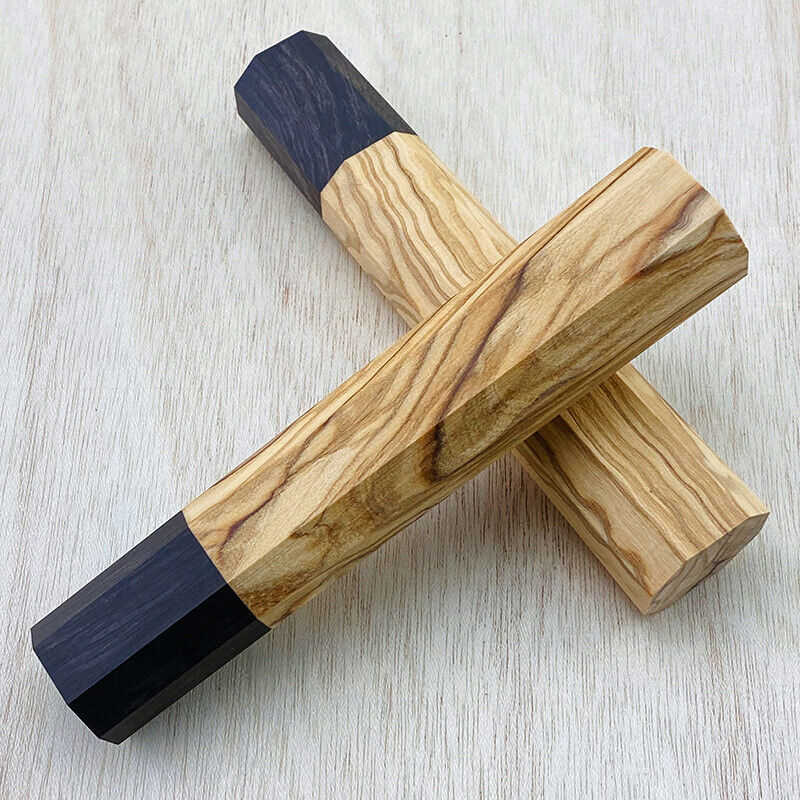 Japanese DIY Chef Knife with Octagonal Olive Wooden Handle
