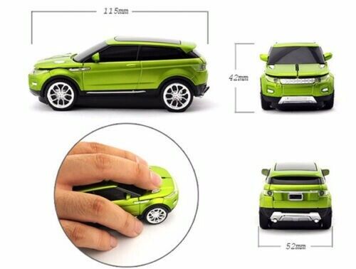 Optical Sports Car LED Headlights Wireless Mouse