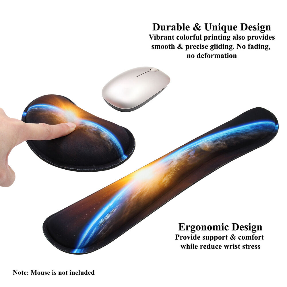 Gaming Keyboard Wrist Pad and Mouse Wrist Rest Cushion Set