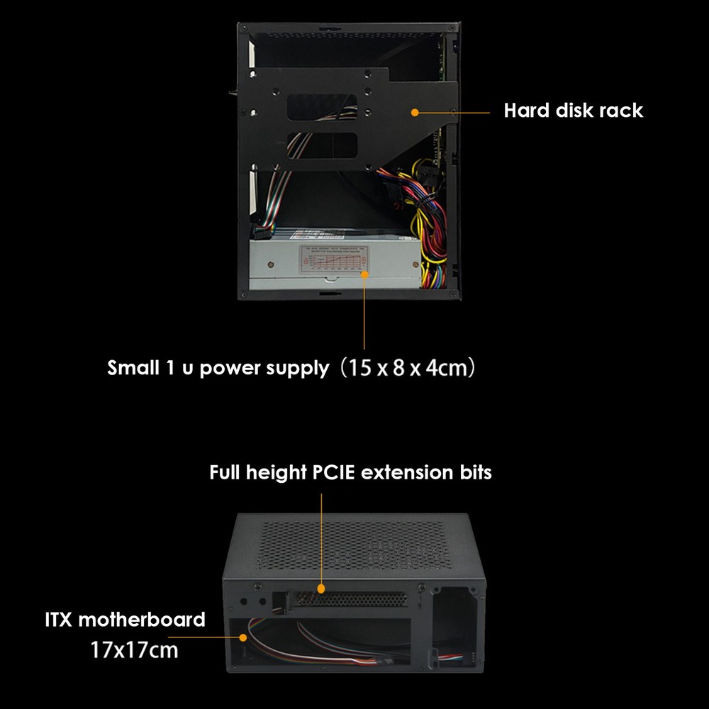 A09 HTPC Computer Case ITX Gaming PC Chassis Desktop Chassis USB2.0