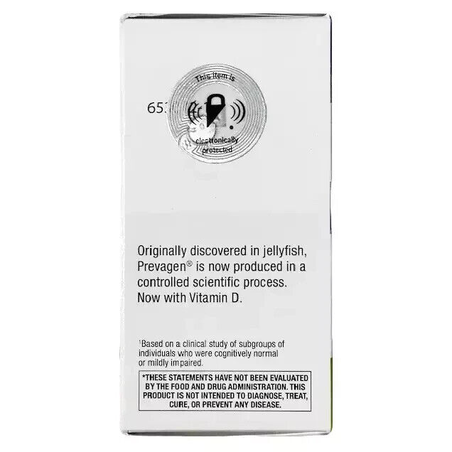 Prevagen Regular Strength Brain Memory Health Capsules, Apoaequorin 10 mg, 60 Count
