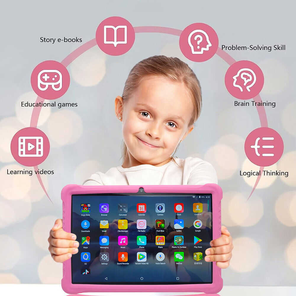 10-inch Kids Tablet with Android 12.0, Parental Control, Bluetooth, WiFi, and Dual Camera