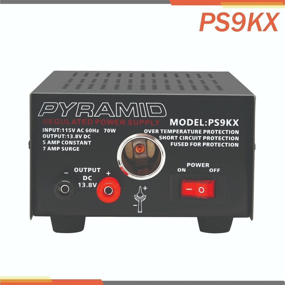 Pyramid 5A Power Supply with Cigarette Lighter Plug PS9KX