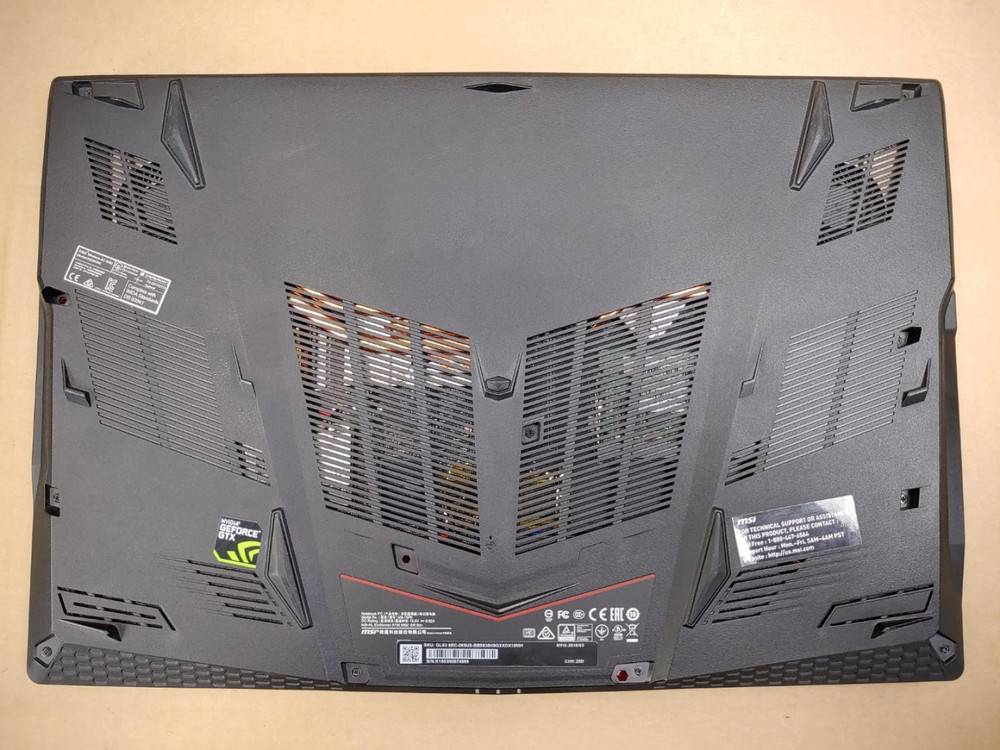 MSI GL63 8RC Gaming Laptop - 15.6 Inch, i5-8300H, 16GB RAM, 256GB SSD + 1TB HDD, GTX 1050, Windows 11