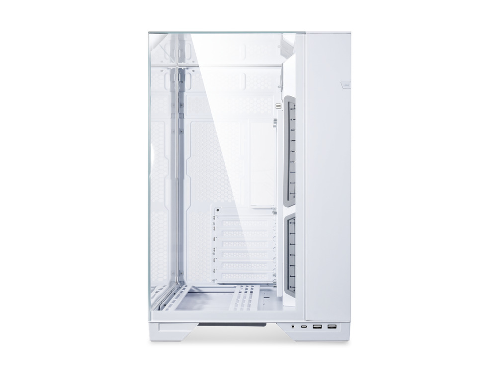 LIAN LI O11 Vision ATX Mid Tower Computer PC Case - White Aluminum, Steel, Glass