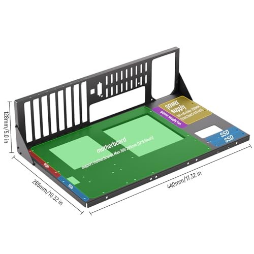 Open Air PC Case, ATX Open Frame Computer Case for DIY Enthusiasts