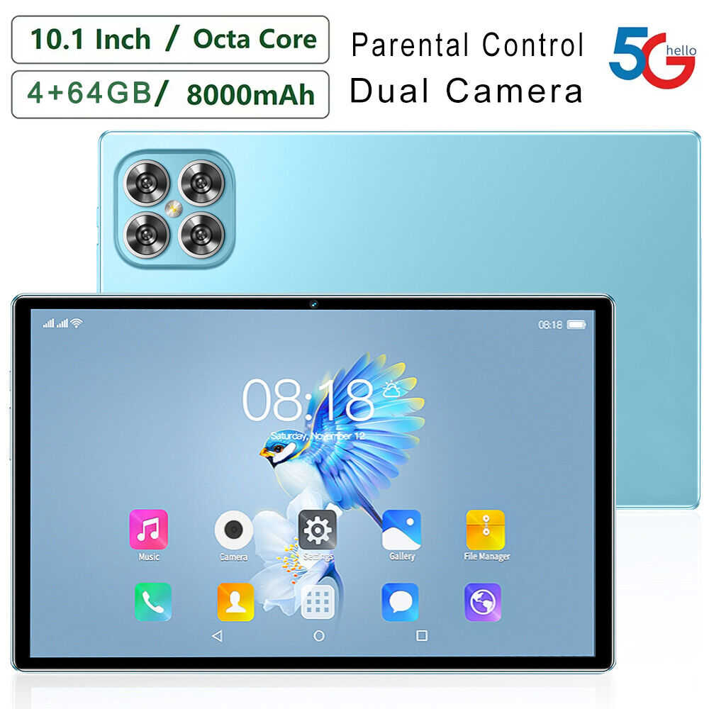 10-inch Kids Tablet with Android 12.0, Parental Control, Bluetooth, WiFi, and Dual Camera