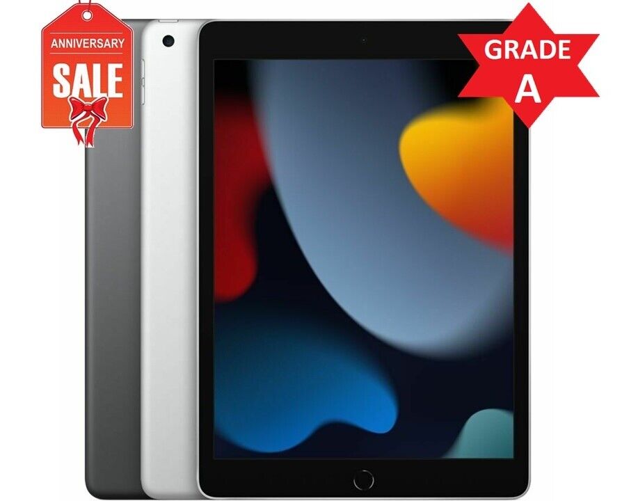 Apple iPad 9th Generation 2021, 64GB/256GB, Wi-Fi, 10.2-inch - Gray Silver