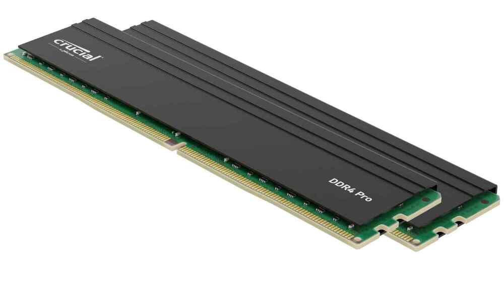 Crucial Pro 32GB Kit (2x16GB) DDR4 3200MHz C22 UDIMM Desktop Memory
