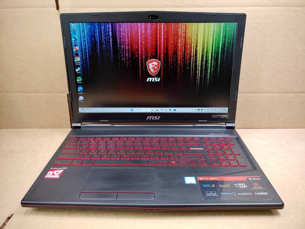 MSI GL63 8RC Gaming Laptop - 15.6 Inch, i5-8300H, 16GB RAM, 256GB SSD + 1TB HDD, GTX 1050, Windows 11