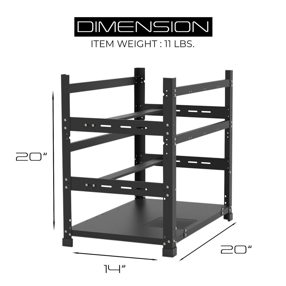 AAAwave The Sluice V2 12GPU Open Frame Mining Rig Frame Chassis