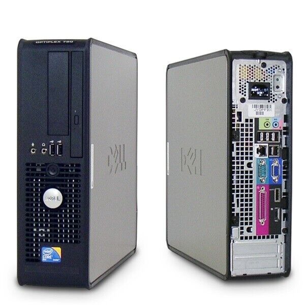 DELL Desktop PC with 8GB RAM, 240GB SSD, 19" LCD Monitor, WiFi, Windows 10, and Office 2021