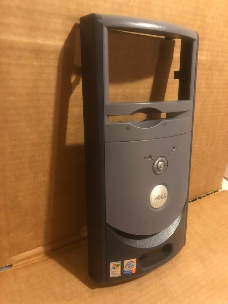 Black & Grey Dell Dimension 4700 Desktop Case Front Bezel in Excellent Condition
