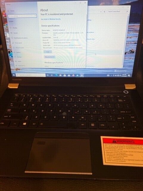 Toshiba X40D HD 1080P i5 7th Gen Gaming Laptop PC Computer