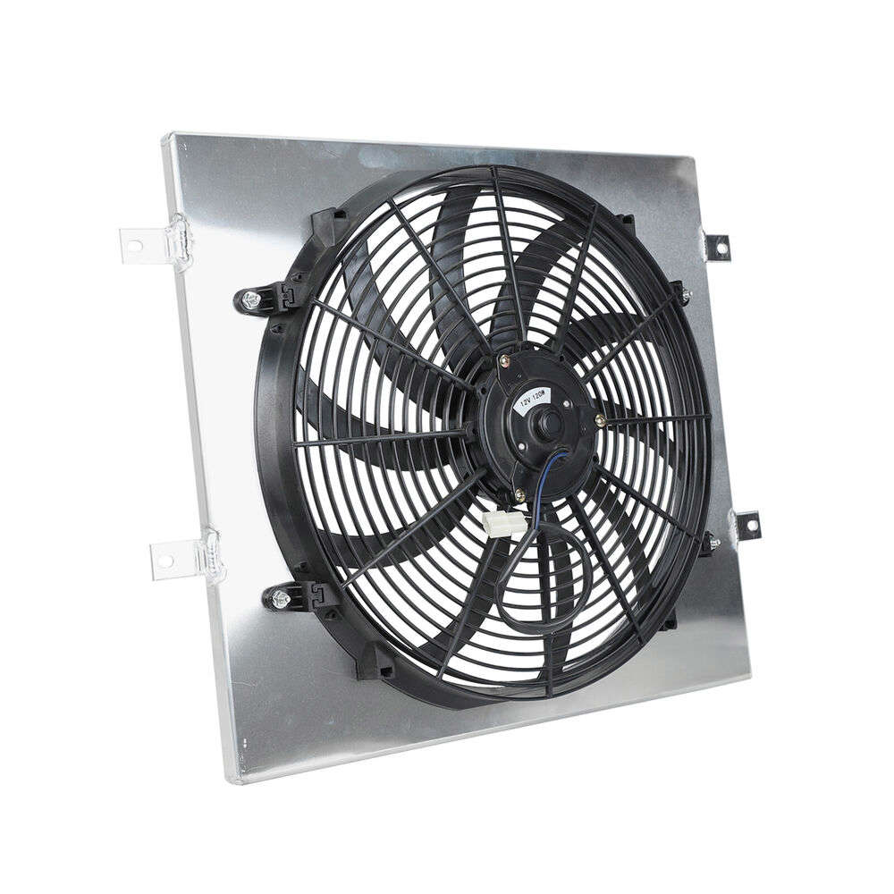 3 Row Radiator with Fan Aluminum Shroud Relay for Jeep 1987-2006 Wrangler TJ YJ L4 L6