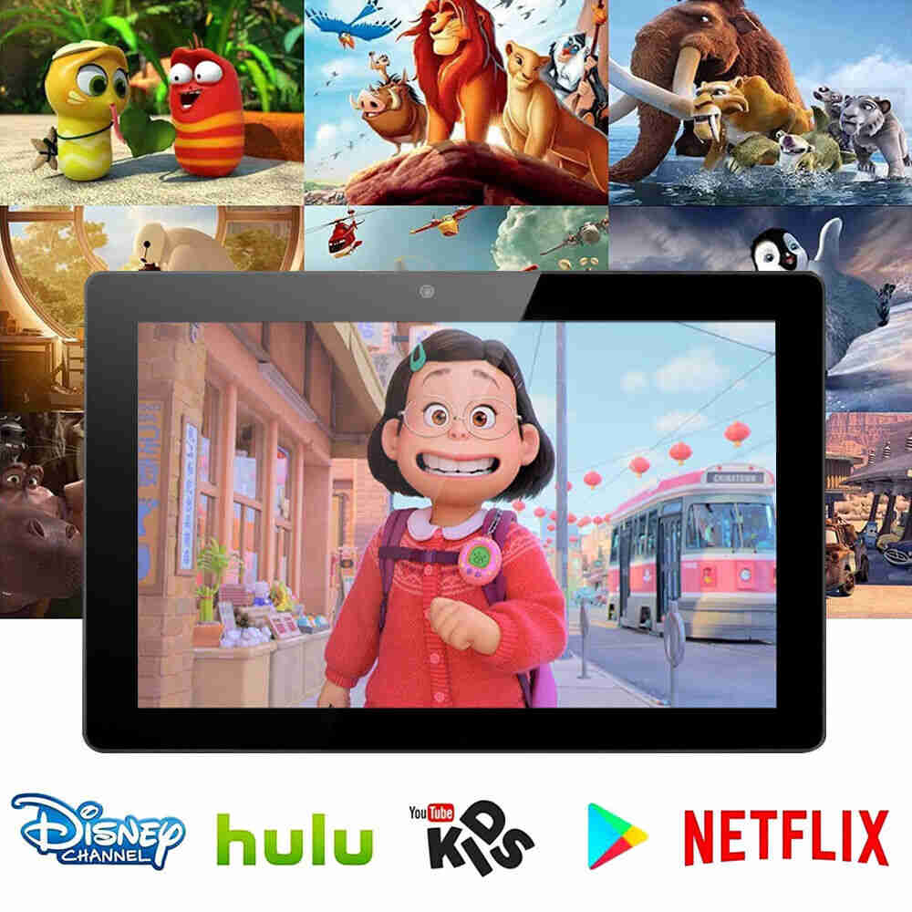 10-inch Kids Tablet with Android 12.0, Parental Control, Bluetooth, WiFi, and Dual Camera
