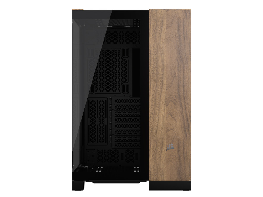 CORSAIR 6500X Mid-Tower Dual Chamber PC Case, Black/Walnut, CC-9011282-WW