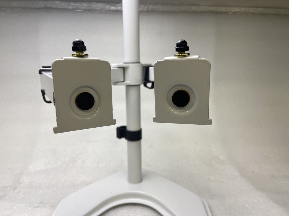 VIVO White Dual Monitor Desk Mount for Screens up to 32 Inches