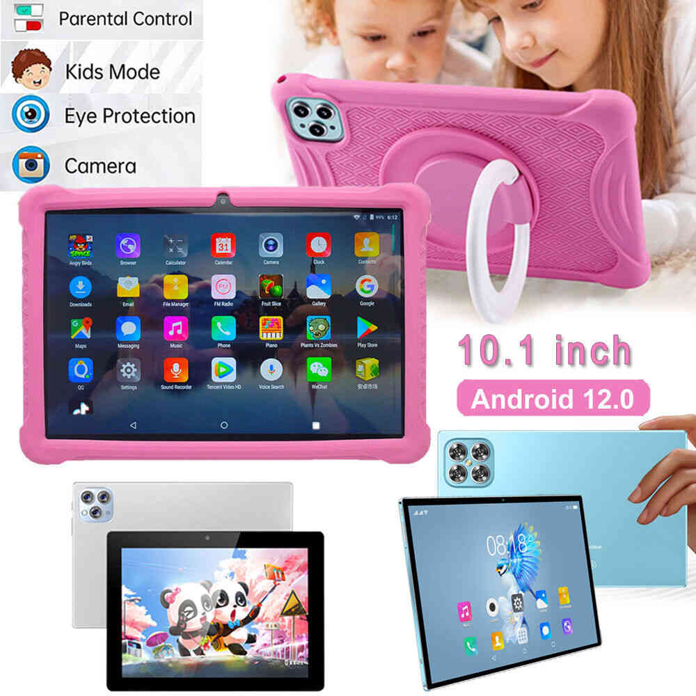 10-inch Kids Tablet with Android 12.0, Parental Control, Bluetooth, WiFi, and Dual Camera