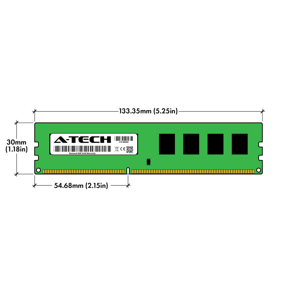 A-Tech 8GB PC3-10600 Desktop DDR3 1333 MHz 240-Pin DIMM Non ECC Memory RAM
